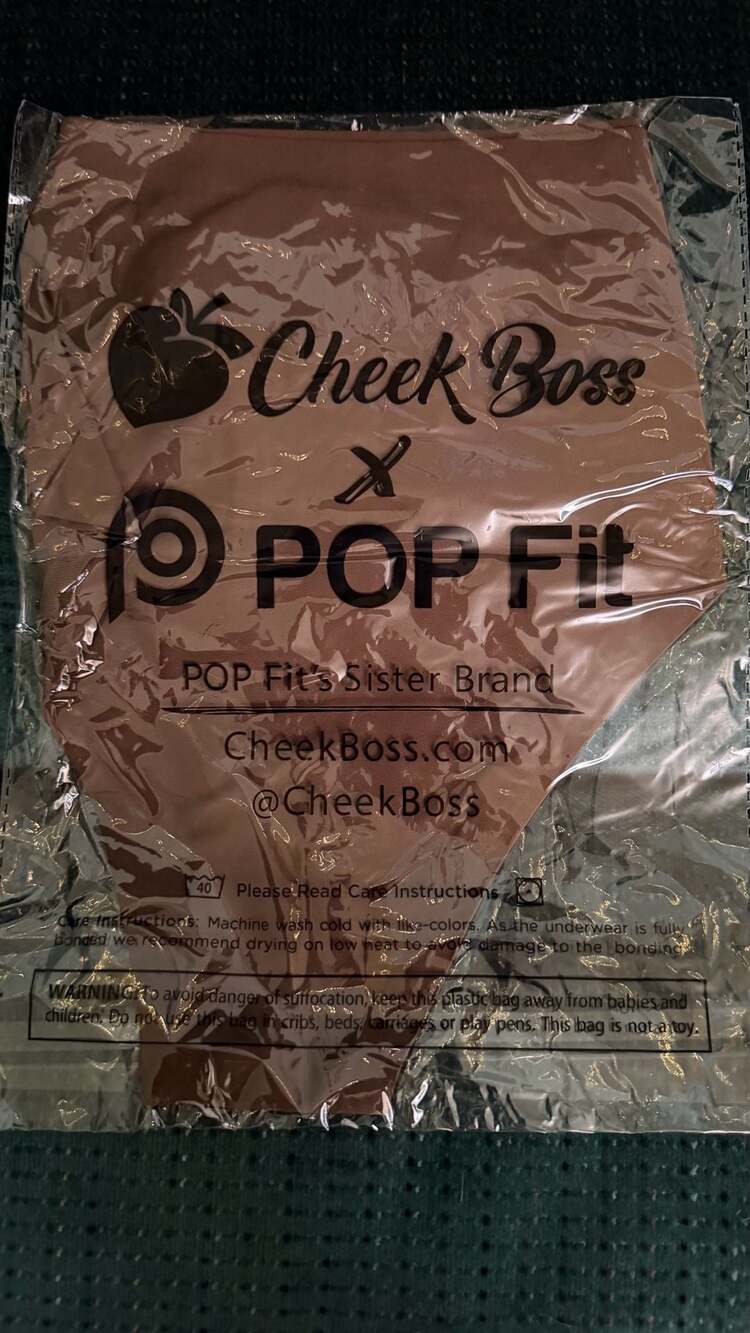 Cheek Boss x POP Fit Brown Nude Thong Women’s 2XL New in Package